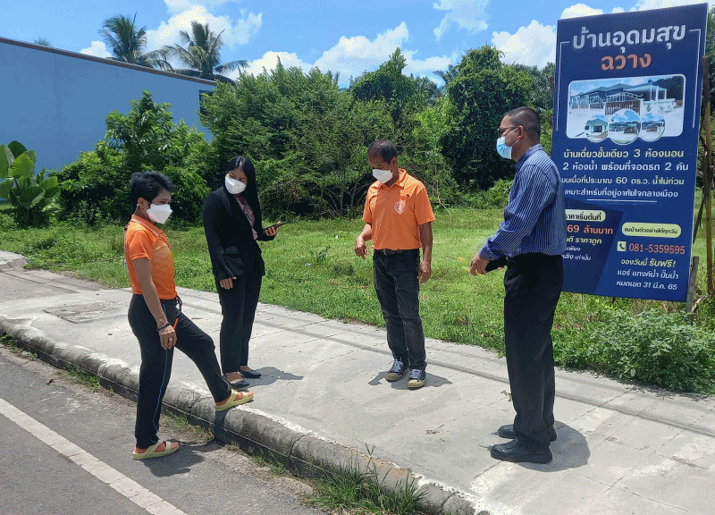 สำนักงาน ป.ป.ช. ประจำจังหวัดนครศรีธรรมราช ดำเนินการสอบถามข้อมูลโครงปรับปรุงทางเท้าถนนสายดำรงฤทธิ์