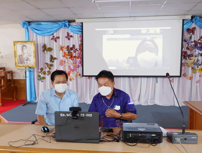 เทศบาลตำบลฉวาง เข้าร่วมประชุมการพิจารณางบประมาณตามโครงการสร้างวงเวียนช่วยชีวิต (วงเวียนน้ำพุคลองลุง)