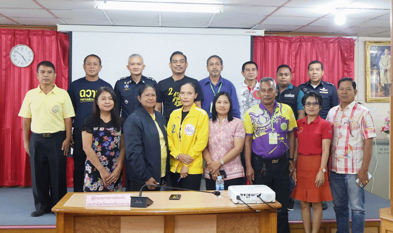 เทศบาลตำบลฉวาง เข้าร่วมการตรวจเยี่ยมศูนย์ประสานงานการเลือกตั้งประจำเทศบาลตำบลฉวาง