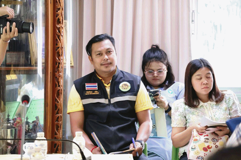 เทศบาลตำบลฉวาง ร่วมประชุมศูนย์กำจัดขยะมูลฝอยชุมชน