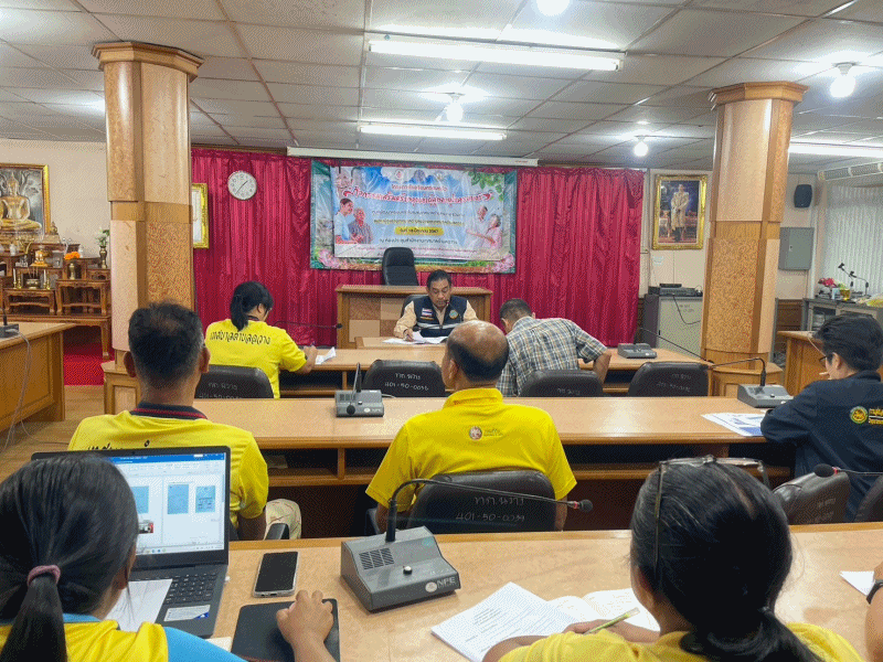 เทศบาลตำบลฉวาง ประชุมการปฏิบัติงานด้านต่างๆ ประจำเดือน