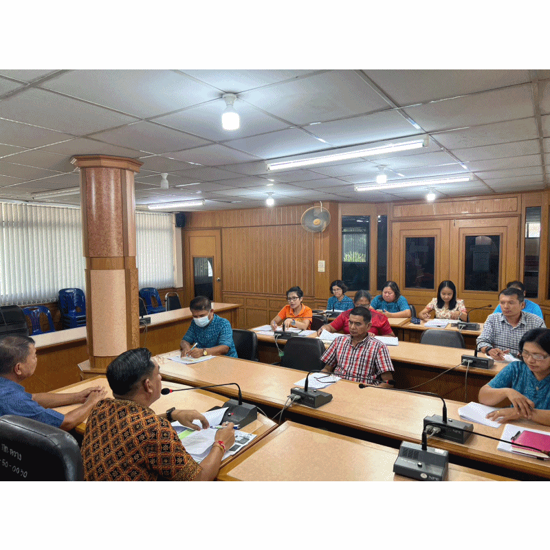 เทศบาลตำบลฉวาง ประชุมการปฏิบัติงานด้านต่างๆ ของเทศบาล