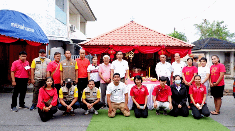 เทศบาลตำบลฉวาง ร่วมพิธีไหว้ศาลเจ้าปุ้นเถ้าก่ง ประจำปี 2567
