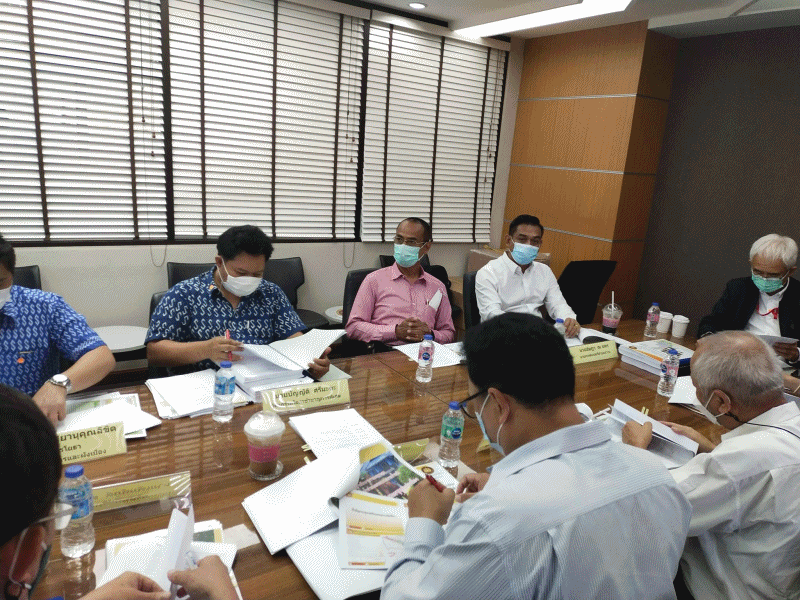 ประชุมคณะกรรมการตรวจรับพัสดุงานจ้างออกแบบงานก่อสร้างศึกษาความเหมาะสมและสำรวจออกแบบรายละเอียดระบบป้องกันน้ำท่วมและระบบระบายน้ำหลัก