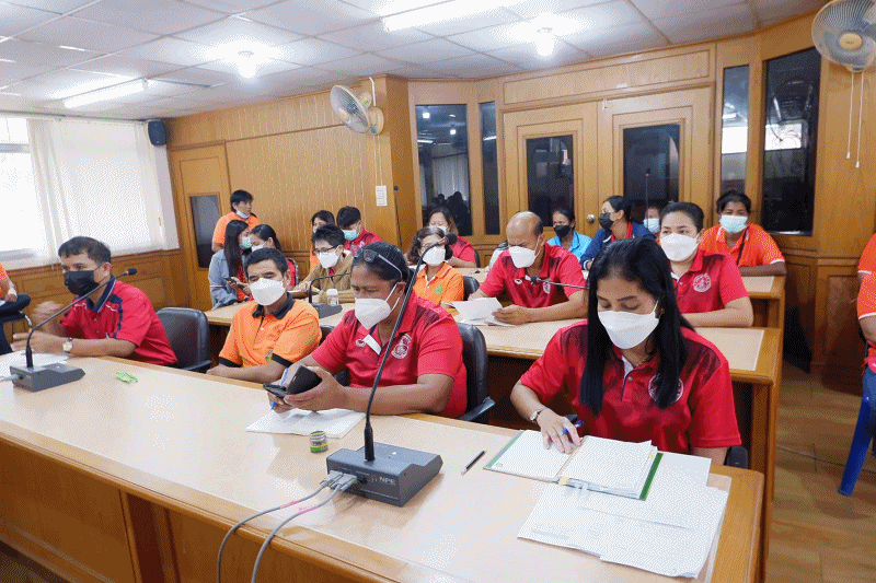 เทศบาลตำบลฉวาง ประชุมผลการปฏิบัติงานประจำเดือน