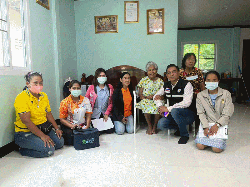 เทศบาลตำบลฉวาง ออกเยี่ยมผู้มีภาวะพึ่งพิงเขตเทศบาลตำบลฉวาง