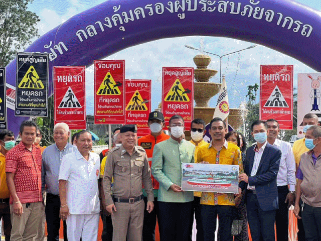 เทศบาลตำบลฉวาง เปิดวงเวียนช่วยชีวิต (วงเวียนน้ำพุ)